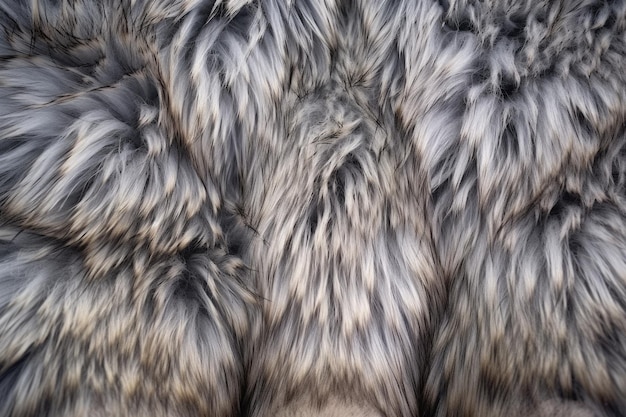 Photo closeup of fur lining of footwear