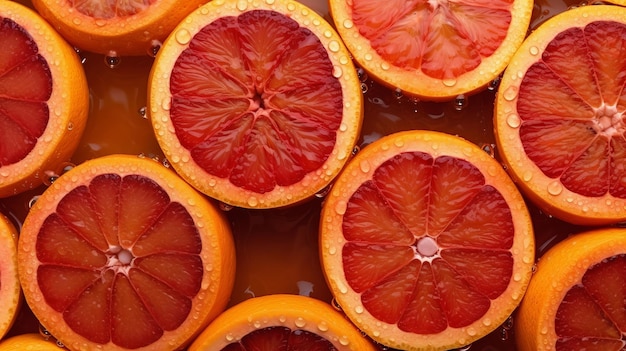 Closeup of getting to be flushed citrus blood orange wrapped establishment creative resource ai generated