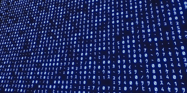 Photo closeup of glowing program code on screen cyber security and hacking concept data encryption detail software development and debugging shallow depth of field