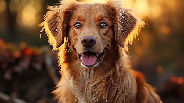 CloseUp of Golden Retrievers Nose Looking at Camera Artistic 179