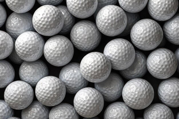 Closeup of Golf Balls