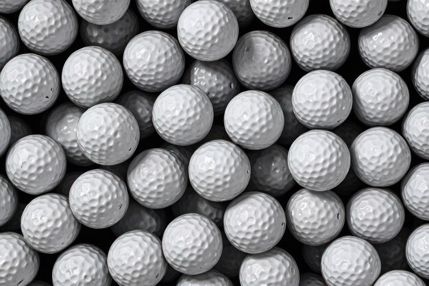 Photo closeup of golf balls