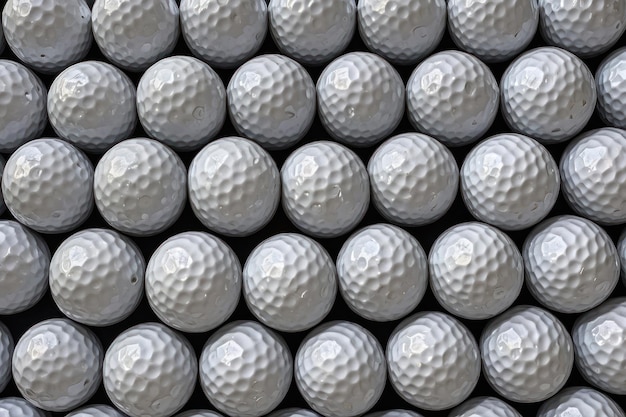 Близкий взгляд на мячи для гольфа