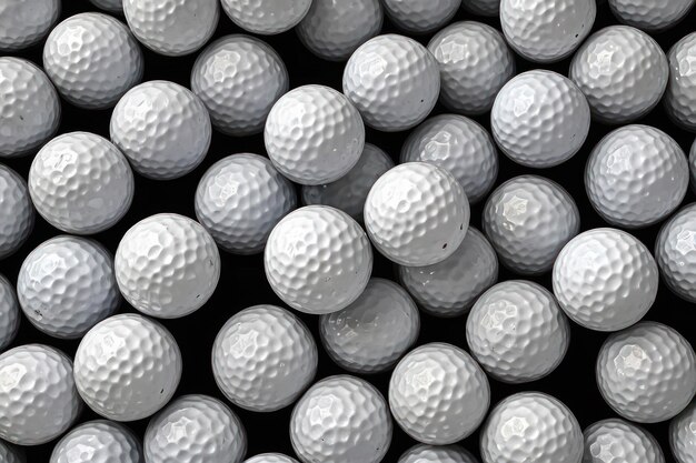 Closeup of Golf Balls