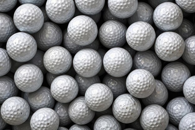 Closeup of Golf Balls