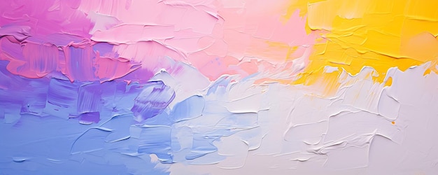 Closeup of a gradient of pastel pink paint with thin white brush