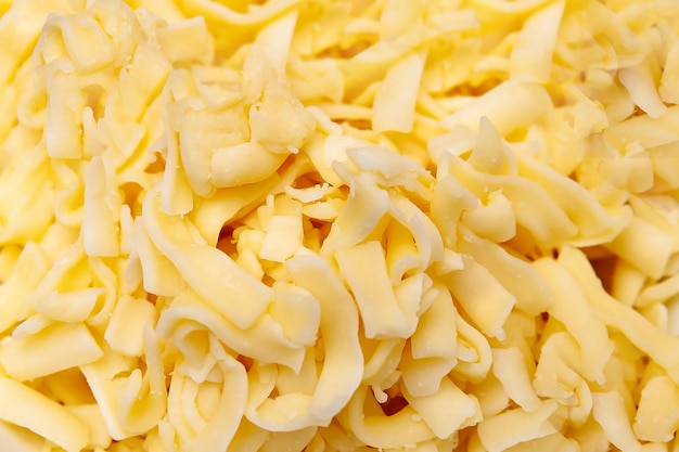 Closeup of grated parmesan cheese