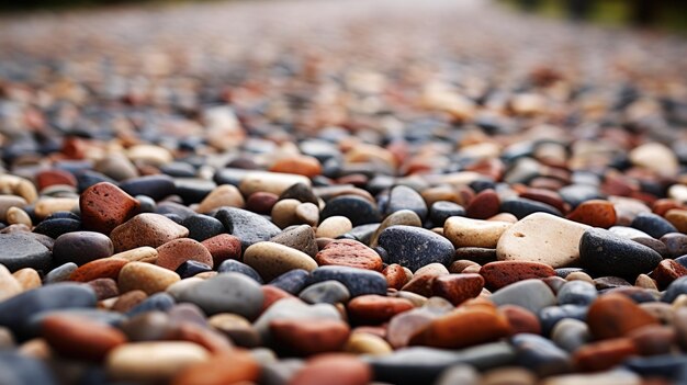 Foto closeup gravel path