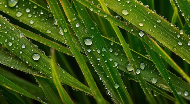 Closeup of green grass