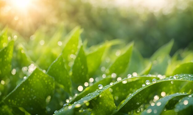 Closeup green leaves