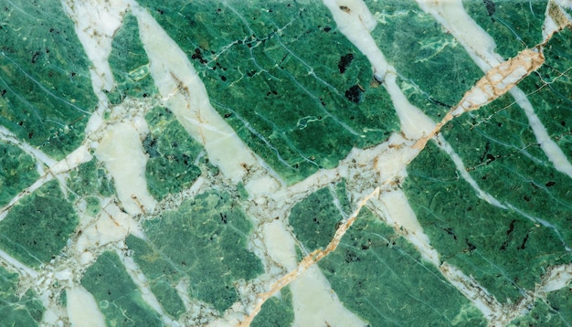 Closeup of green marble polished surface