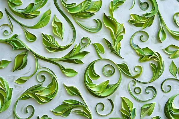  바탕 에 있는 초록색 패턴 의 클로즈업