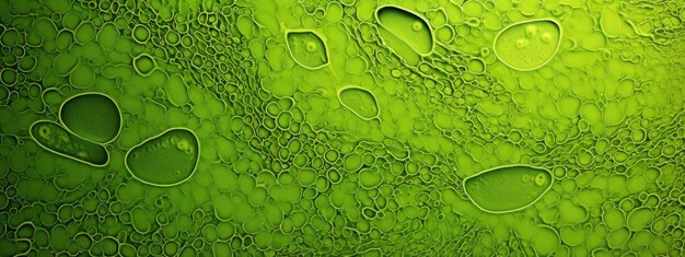 Closeup of green plant cells revealing rich textures and vivid hues AI Generative