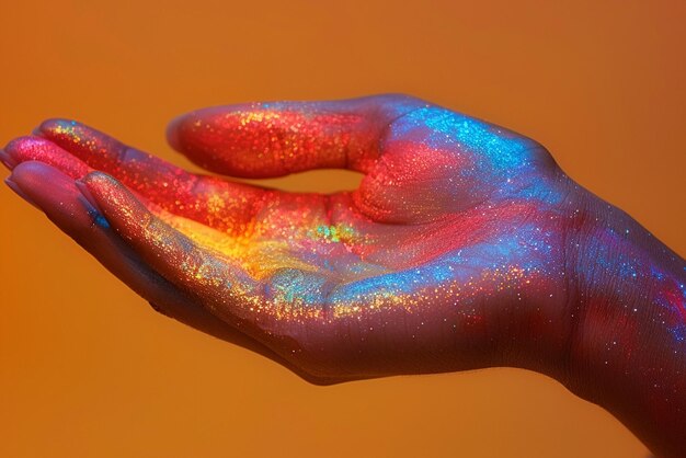 Photo closeup of a hand with beauty concepts