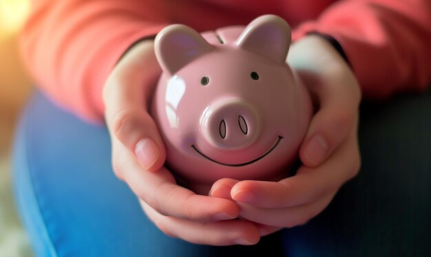 Closeup of Hands Opening Savings Account