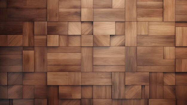 Closeup of herringbone parquet texture with natural wooden tones and patterns