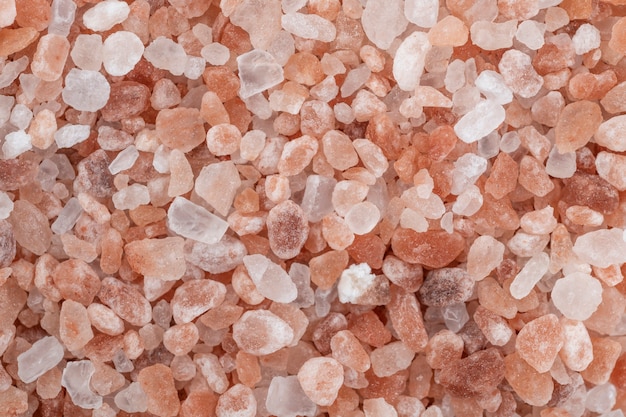 Closeup of Himalayan pink salt