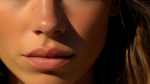 Closeup hispanic beautiful woman