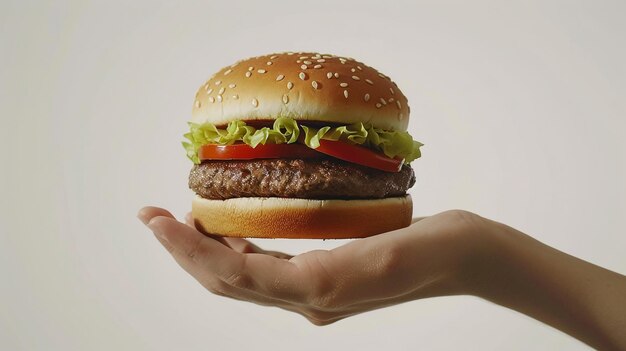 Photo closeup of home made burgers