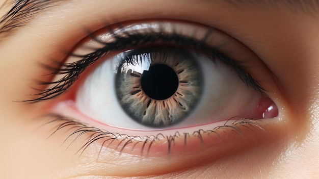 CloseUp of the human eye Pupil and eyeball