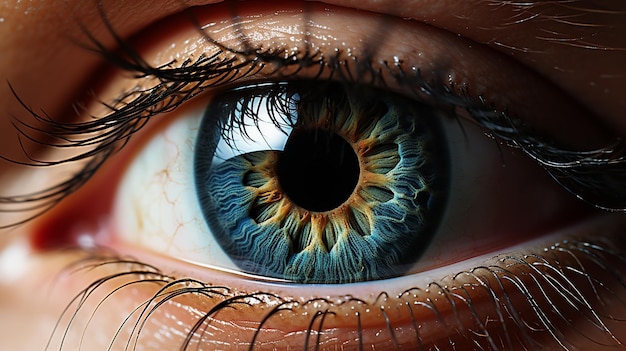 Closeup of human eye