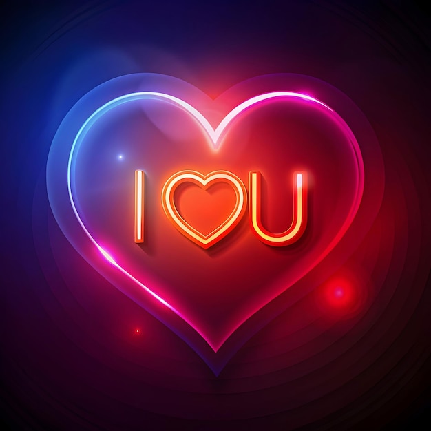 Closeup of an I Love You message