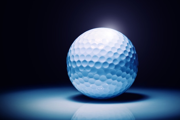 Closeup image of classic golf ball