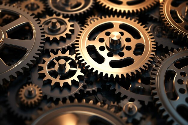 Closeup image of gears