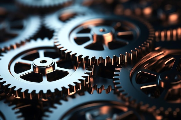 Closeup image of gears