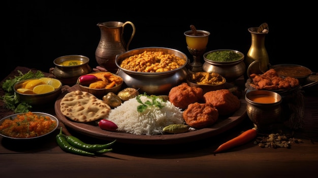 closeup Indian tradition food