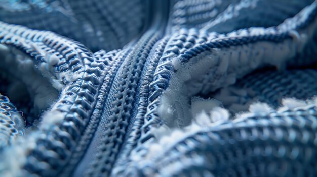 Photo closeup of the inner lining of a ski jacket featuring aerogel as a key component for insulation the