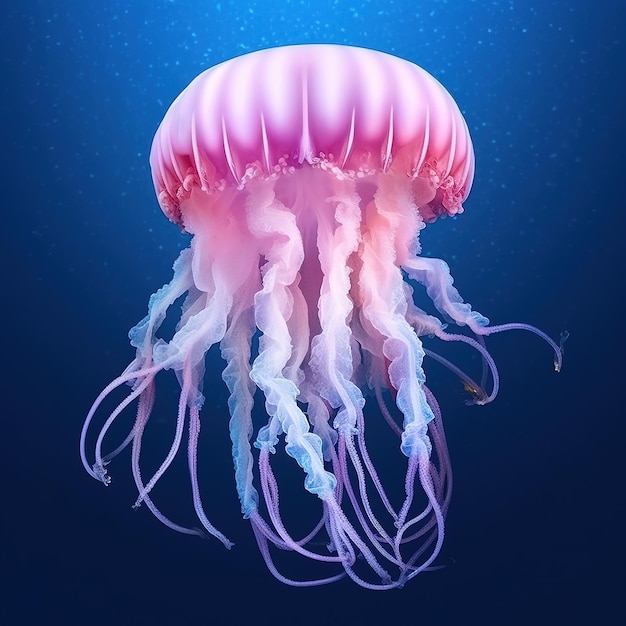 closeup of a jellyfish in the ocean