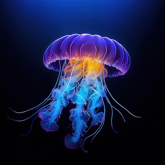 closeup of a jellyfish in the ocean