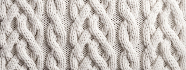 closeup of a knitted blanket with a white background Generative AI