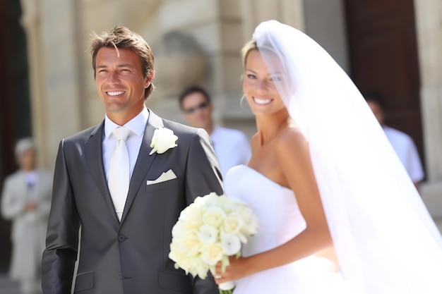 Closeup of a lady39s smiling face at a wedding