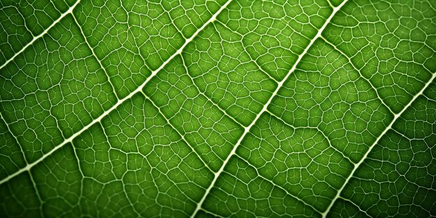 Closeup leaf macro nature a green leaf with intricate details