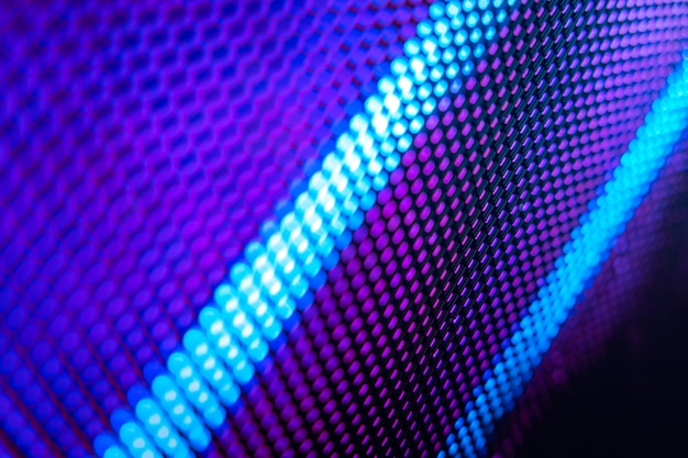 CloseUp LED blurred screen. LED soft focus background. abstract background ideal for design.