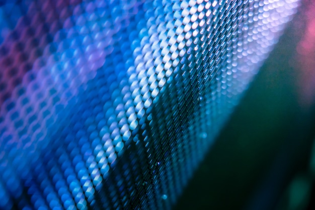 CloseUp LED blurred screen. LED soft focus background. abstract background