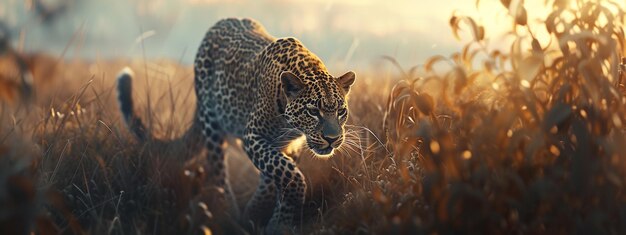 closeup of a leopard in Africa