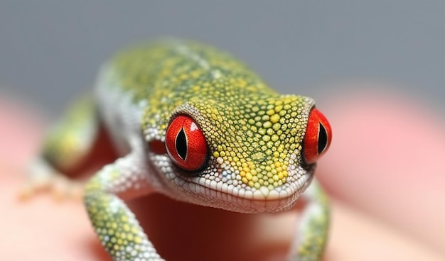 Closeup of a leopard gecko Eublepharis macularius