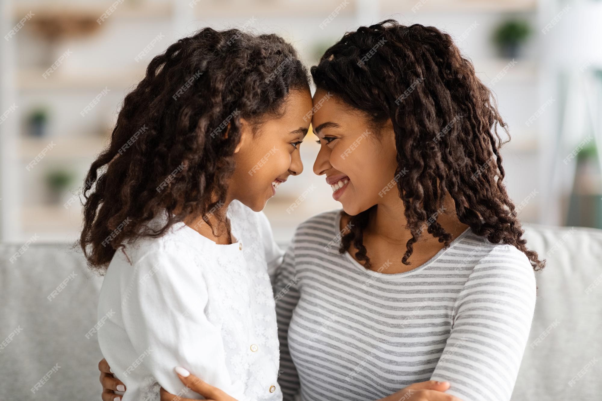 mom and her daughter