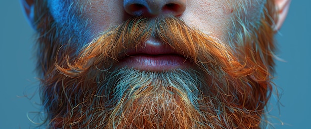 CloseUp of a Man With a Red Beard