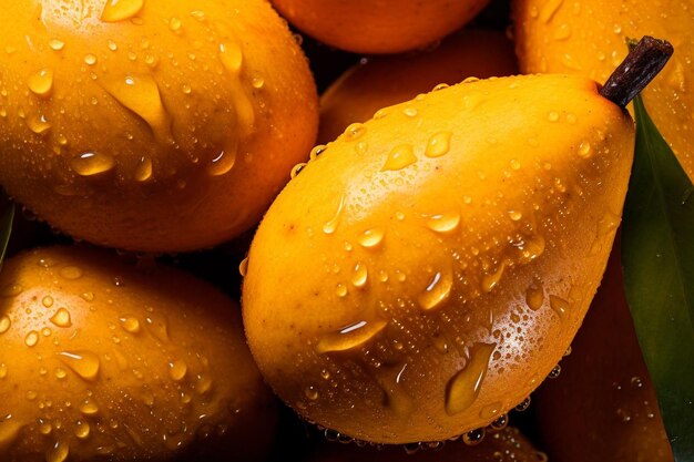 CloseUp of Mangoes with Rich Texture Mango image photography