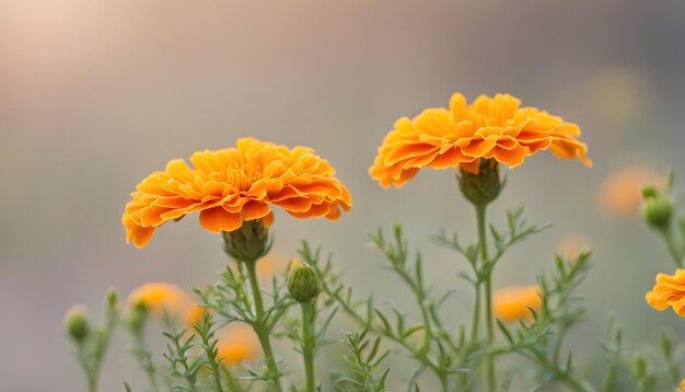 마리골드 꽃의 배경의 클로즈업