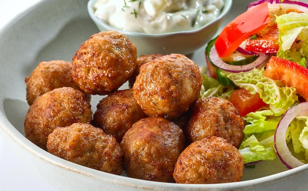 Closeup of meat balls