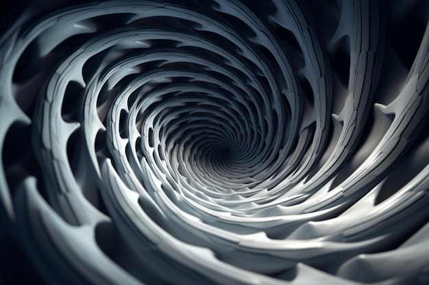 A closeup of a mesmerizing geometric spiral drawin 00094 03