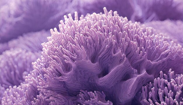 Photo closeup of minimalistic beautiful natural purple corals coral texture underwater marine life