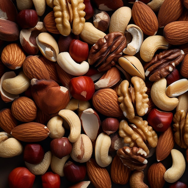 Closeup of Mixed Nuts