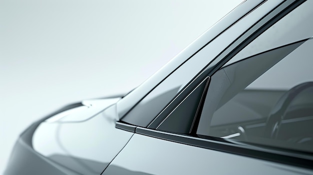 Closeup of a modern cars window