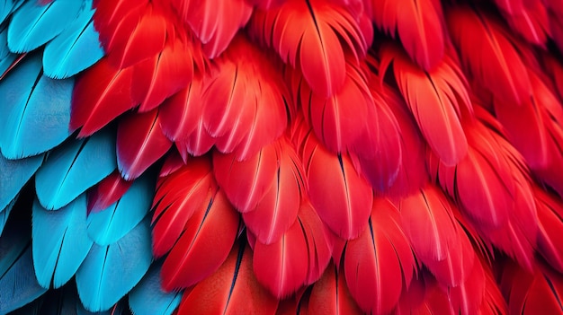 Фото Крупный снимок красочного попугая